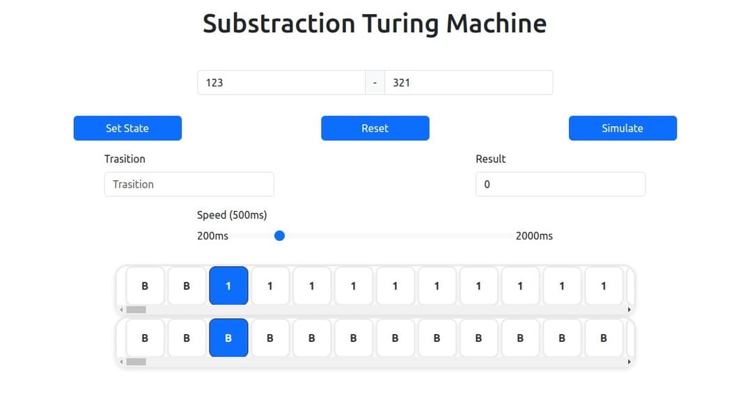 Turing Machine Simulation